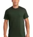 8000 Gildan Adult DryBlend T-Shirt in Forest green front view