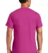8000 Gildan Adult DryBlend T-Shirt in Heliconia back view