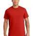 8000 Gildan Adult DryBlend T-Shirt RED front view
