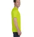 8000 Gildan Adult DryBlend T-Shirt in Safety green side view