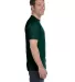 8000 Gildan Adult DryBlend T-Shirt in Forest green side view