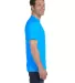 8000 Gildan Adult DryBlend T-Shirt in Sapphire side view