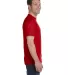 8000 Gildan Adult DryBlend T-Shirt RED side view
