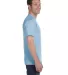 8000 Gildan Adult DryBlend T-Shirt in Light blue side view