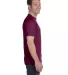 8000 Gildan Adult DryBlend T-Shirt in Maroon side view