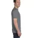 8000 Gildan Adult DryBlend T-Shirt in Graphite heather side view