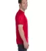 8000 Gildan Adult DryBlend T-Shirt in Sprt scarlet red side view