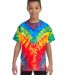 H1000b tie dye Youth Tie-Dyed Cotton Tee in Woodstock front view