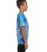 H1000b tie dye Youth Tie-Dyed Cotton Tee in Blue jerry side view