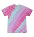 H1000b tie dye Youth Tie-Dyed Cotton Tee in Blossom front view