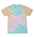 H1000b tie dye Youth Tie-Dyed Cotton Tee in Snow cone front view