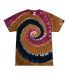 H1000b tie dye Youth Tie-Dyed Cotton Tee in Willow front view