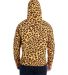 J8871 J-America Adult Tri-Blend Hooded Fleece in Leopard triblend back view