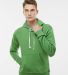 J8871 J-America Adult Tri-Blend Hooded Fleece in Green triblend front view