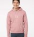 J8871 J-America Adult Tri-Blend Hooded Fleece in Dusty rose triblend front view