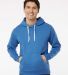 J8871 J-America Adult Tri-Blend Hooded Fleece in Royal solid front view