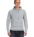 J8915 J-America Adult Vintage Zen Hooded Pullover  Cement front view