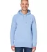 J8915 J-America Adult Vintage Zen Hooded Pullover  Chambray front view