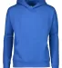 L2296 LA T Youth Fleece Hooded Pullover Sweatshirt in Royal front view