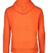L2296 LA T Youth Fleece Hooded Pullover Sweatshirt in Orange back view