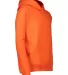 L2296 LA T Youth Fleece Hooded Pullover Sweatshirt in Orange side view