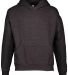 L2296 LA T Youth Fleece Hooded Pullover Sweatshirt in Vintage smoke front view