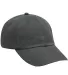 Adams LP101 Twill Optimum Dad Hat in Charcoal front view