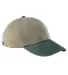 Adams LP102 Khaki Two-Tone Optimum Dad Hat Khaki/Forest front view