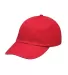 Adams LP104 Twill Optimum II Dad Hat RED front view