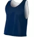 N2274 A4 Lacrosse Reversible Practice Jersey NAVY/ WHITE front view