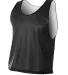 N2274 A4 Lacrosse Reversible Practice Jersey BLACK/ WHITE front view