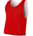 N2274 A4 Lacrosse Reversible Practice Jersey SCARLET/ WHITE front view