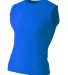 N2306 A4 Compression Muscle Tee ROYAL front view
