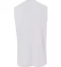 N2340 A4 Adult Moisture Management V-neck Muscle WHITE back view