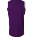 N2340 A4 Adult Moisture Management V-neck Muscle PURPLE/ WHITE back view