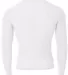 N3133 A4 Long Sleeve Compression Crew WHITE back view