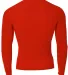 N3133 A4 Long Sleeve Compression Crew SCARLET back view