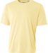A4 N3142 Adult Cooling Performance Crew Tee in Light yellow front view