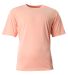 A4 N3142 Adult Cooling Performance Crew Tee in Salmon front view