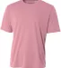 N3142 A4 Adult Cooling Performance Crew Tee PINK front view