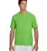 N3142 A4 Adult Cooling Performance Crew Tee LIME front view