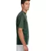 N3142 A4 Adult Cooling Performance Crew Tee FOREST GREEN side view