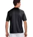 N3142 A4 Adult Cooling Performance Crew Tee BLACK back view