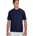 N3142 A4 Adult Cooling Performance Crew Tee NAVY front view