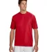 N3142 A4 Adult Cooling Performance Crew Tee SCARLET front view