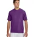N3142 A4 Adult Cooling Performance Crew Tee PURPLE front view