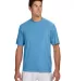N3142 A4 Adult Cooling Performance Crew Tee LIGHT BLUE front view