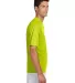 N3142 A4 Adult Cooling Performance Crew Tee SAFETY YELLOW side view