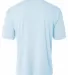 N3142 A4 Adult Cooling Performance Crew Tee PASTEL BLUE back view