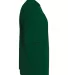 N3143 A4 Adult Tek 2-Button Henley FOREST GREEN side view